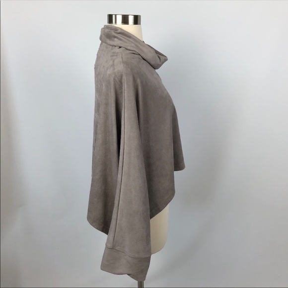 Lime & Vine Faux Suede Cowl Neck Cropped Sweater - Picture 2 of 6